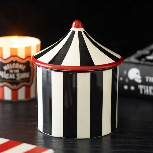 Black Striped Circus Tent Oil Burner |  | Inspired Creative Gifts