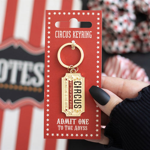 Admit One to the Abyss Circus Ticket Keyring | Keyrings | Inspired Creative Gifts