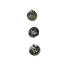 Personalised Silver Double Mini Disc Engraved Necklace