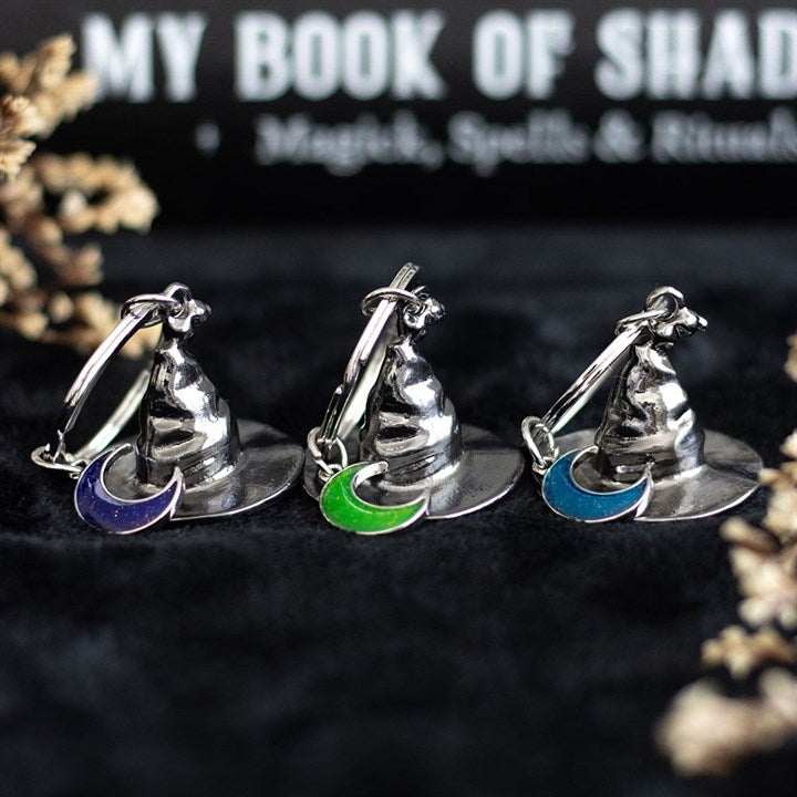 Set of 3 Coven Sisters Witch Hat Keyrings - Keyrings - Inspired Creative Gifts