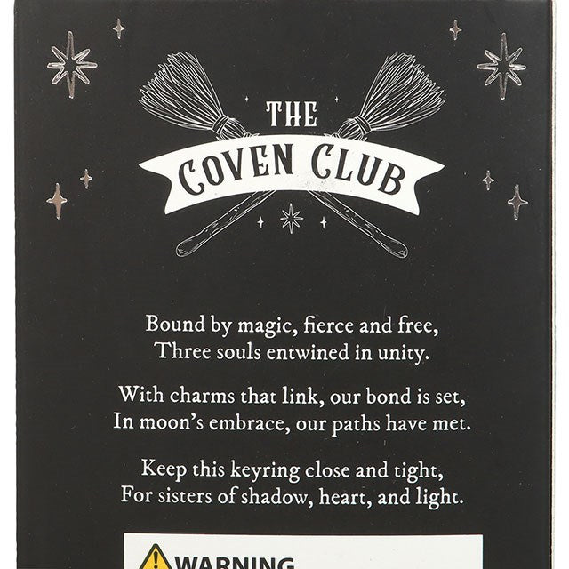 Set of 3 Coven Sisters Witch Hat Keyrings - Keyrings - Inspired Creative Gifts