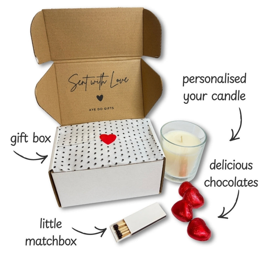 Personalised Happy New Home Candle Gift Set