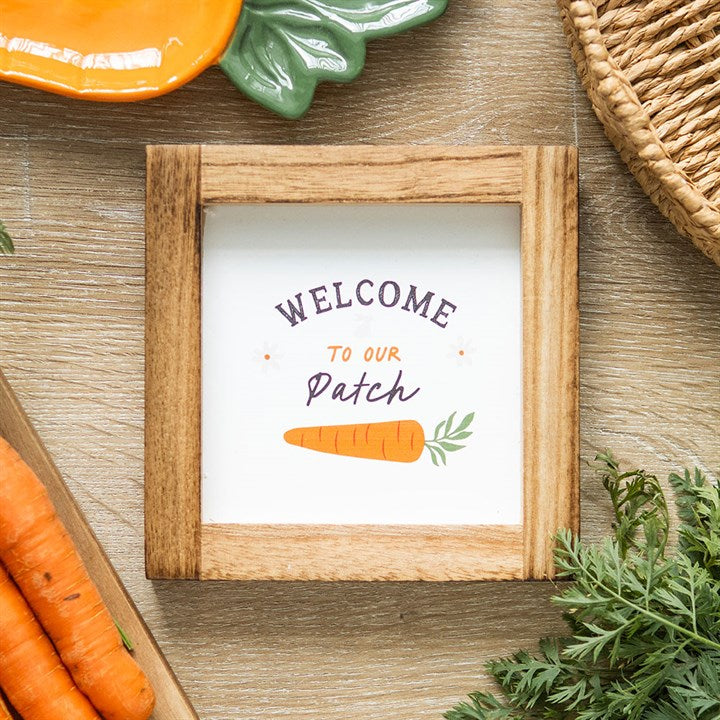 Welcome to Our Patch Wooden Frame Sign - Sign - Inspired Creative Gifts