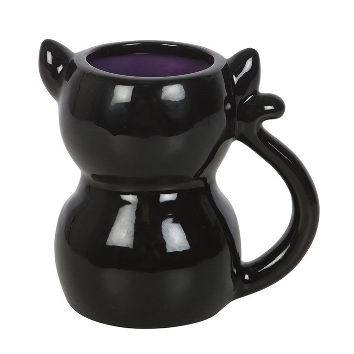 Cute and Creepy Black Cat Mug - Mugs - Inspired Creative Gifts