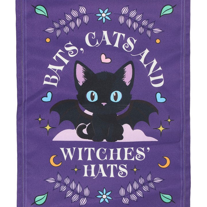 Bats, Cats and Witches Hats Fabric Wall Hanging - Inspired Creative Gifts