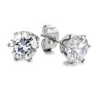 50th Birthday Cubic Zirconia Stud Earrings & Gold Balloons Mini Gift Hamper