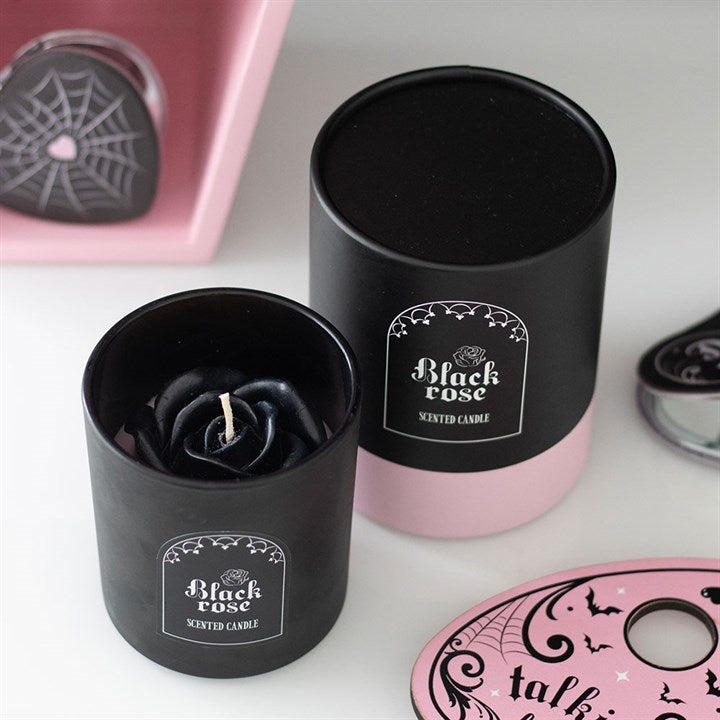 Black Rose Candle with 3D Roses - Candles - Inspired Creative Gifts