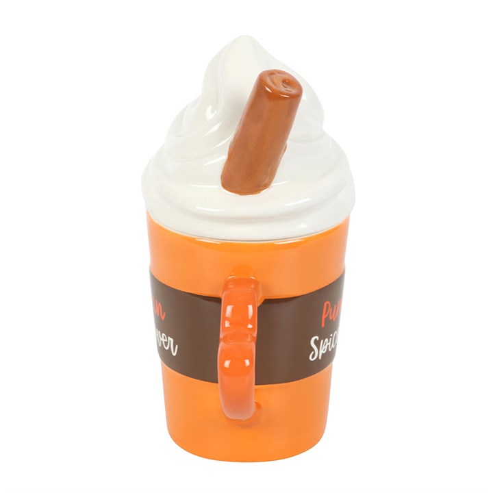 Pumpkin Spice Latte Shaped Lidded Mug - Mugs - Inspired Creative Gifts