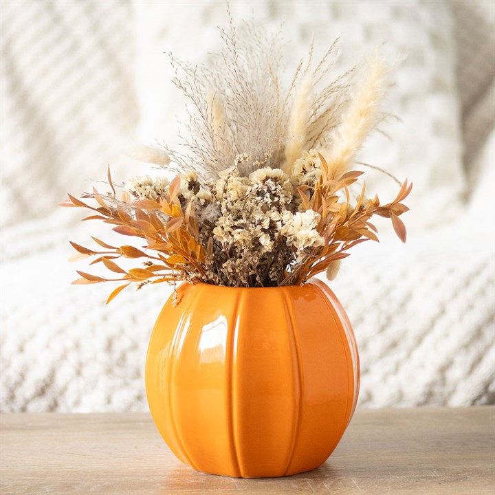 Orange Pumpkin Vase - Garden Accessories - Inspired Creative Gifts