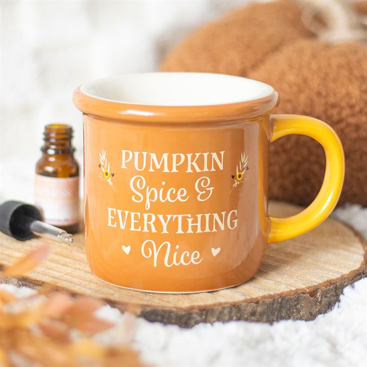 Pumpkin Spice Mug Oil Burner and Wax Warmer - Oil Burner - Inspired Creative Gifts