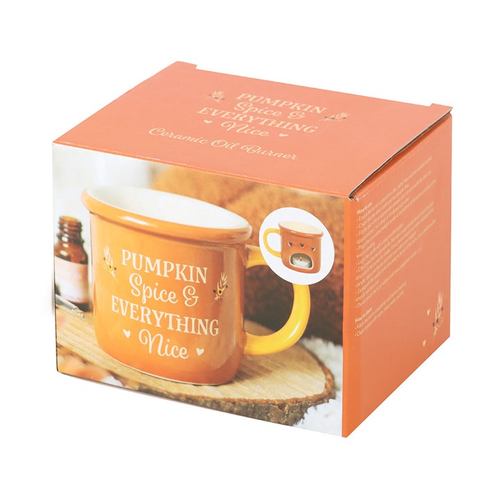 Pumpkin Spice Mug Oil Burner and Wax Warmer - Oil Burner - Inspired Creative Gifts