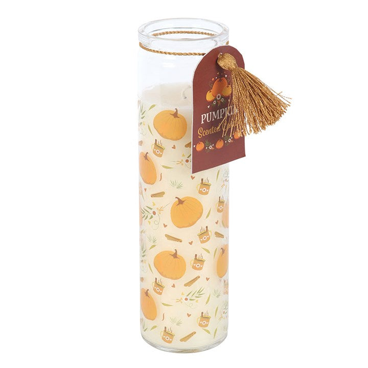 Pumpkin Print Tube Candle - Candles - Inspired Creative Gifts