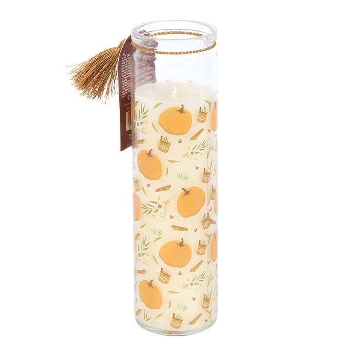 Pumpkin Print Tube Candle - Candles - Inspired Creative Gifts