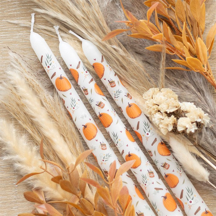 Set of 3 Pumpkin Taper Candles - Candles - Inspired Creative Gifts
