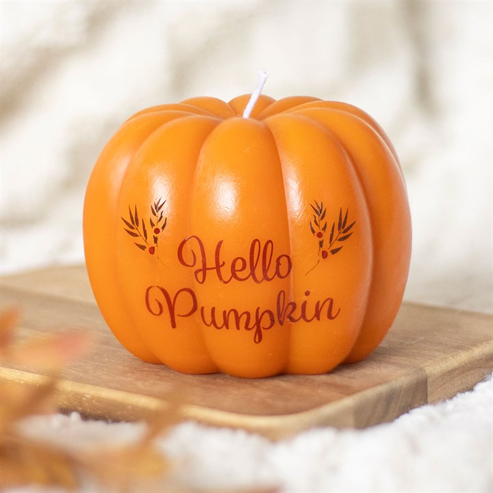Hello Pumpkin Shaped Candle - Candles - Inspired Creative Gifts