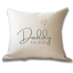 Daddy Est. 2026 Cushion | New Baby Gift