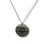 Edge Engraved Necklace - I LOVE YOU X