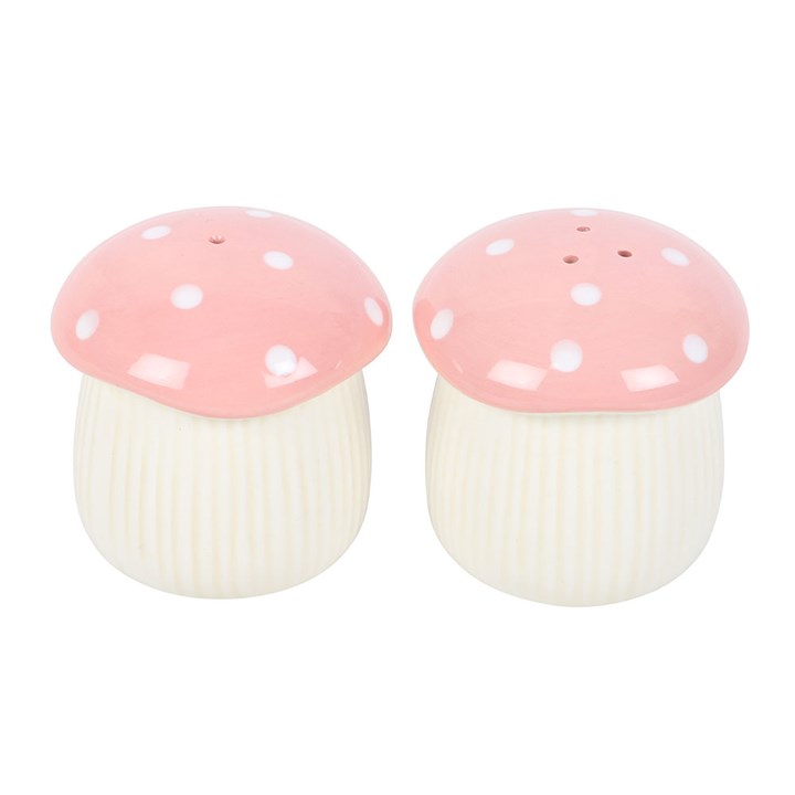 Pink Mushroom Salt and Pepper Shakers - Inspired Creative Gifts