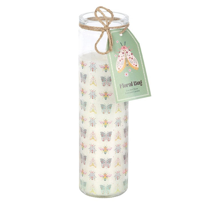 Floral Bug Garden Rose Tube Candle - Candles - Inspired Creative Gifts