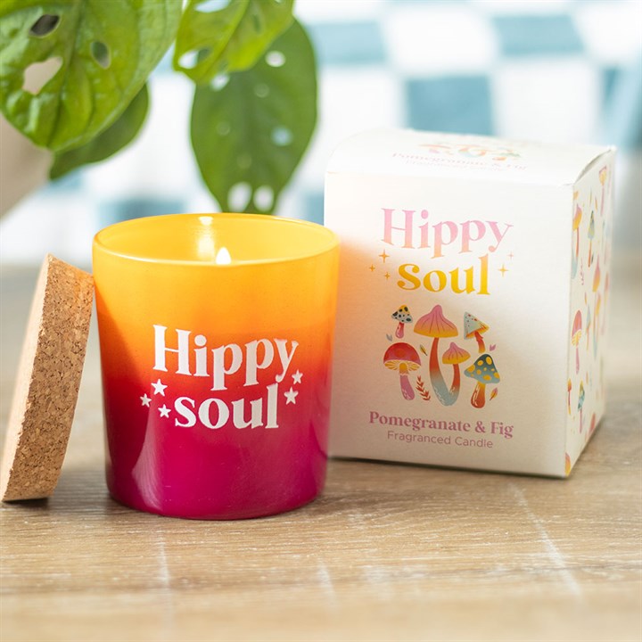 Hippy Soul Pomegranate & Fig Candle - Candles - Inspired Creative Gifts