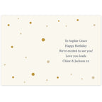 Personalised Gold Champagne Flutes Card | Greeting Cards