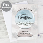 Personalised Christmas Snow Globe Card | Greeting Cards | Inspired Creative Gifts