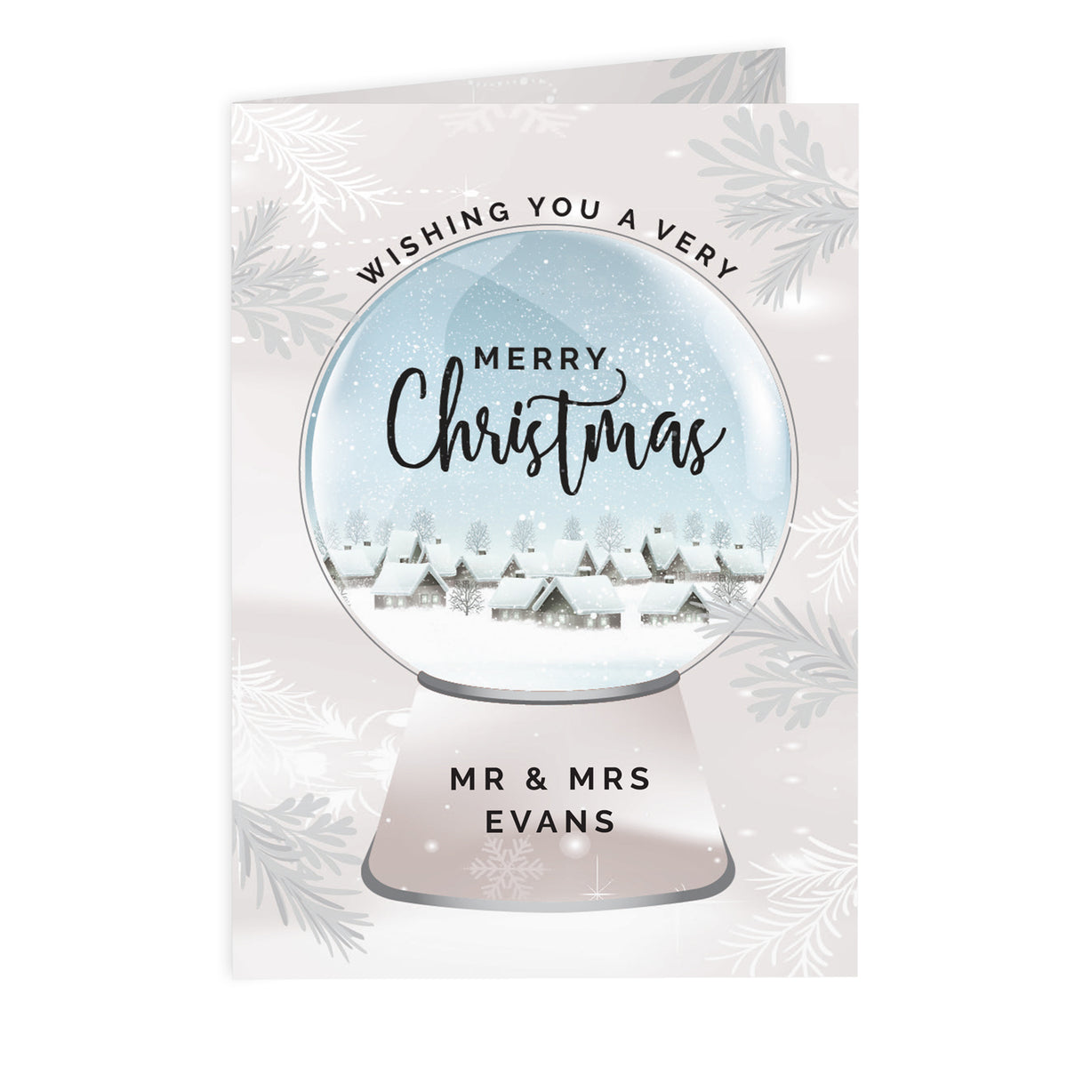Personalised Christmas Snow Globe Card | Greeting Cards | Inspired Creative Gifts