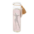 Athena Goddess Tube Candle with Clear Quartz Crystals | Candles