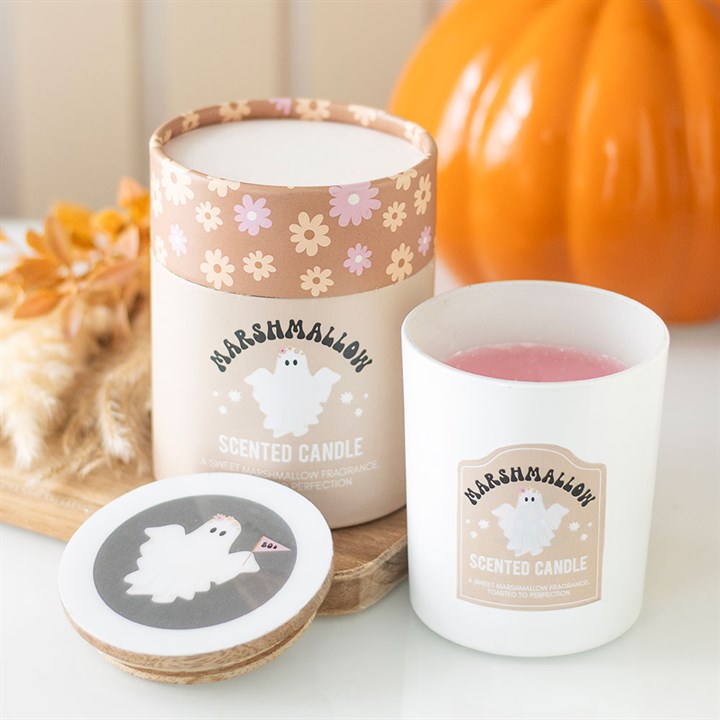 Ghost Toasted Marshmallow Candle - Candles - Inspired Creative Gifts