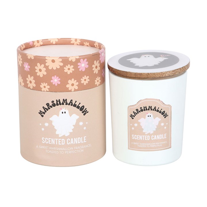 Ghost Toasted Marshmallow Candle - Candles - Inspired Creative Gifts