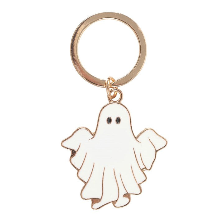 Spooky Season Groovy Ghost Keyring - Keyrings - Inspired Creative Gifts