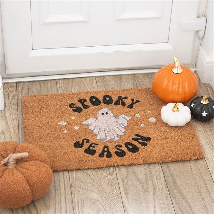 Natural Spooky Season Ghost Doormat - Garden Accessories - Inspired Creative Gifts