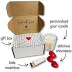Personalised Pink Christening Day Candle Gift Set