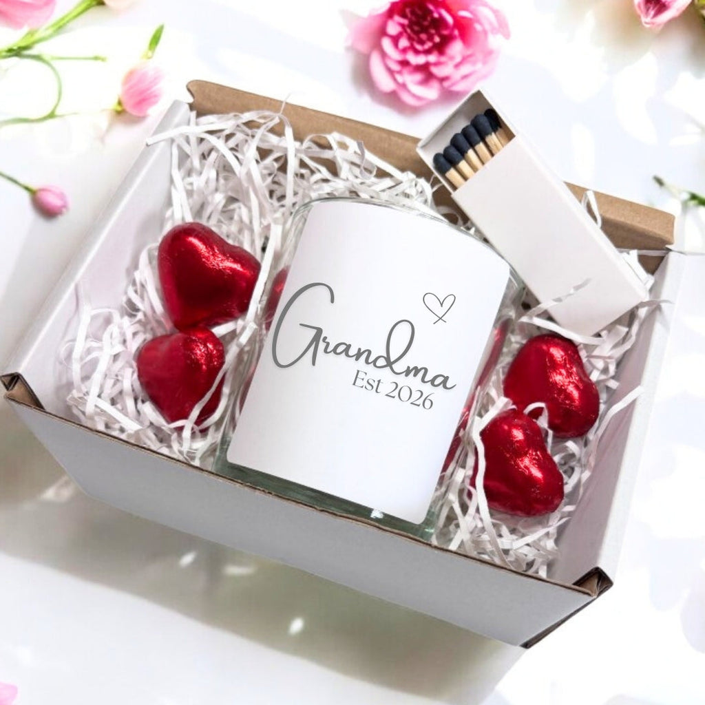 Grandma Est. 2026 Candle Gift Set
