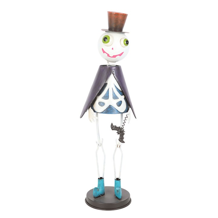 Metal Skeleton Ornament with Top Hat - Ornaments - Inspired Creative Gifts