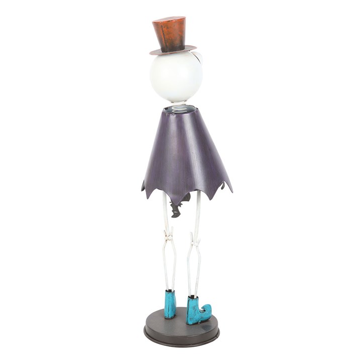 Metal Skeleton Ornament with Top Hat - Ornaments - Inspired Creative Gifts