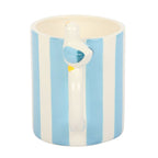 Striped Mug with Seagull
