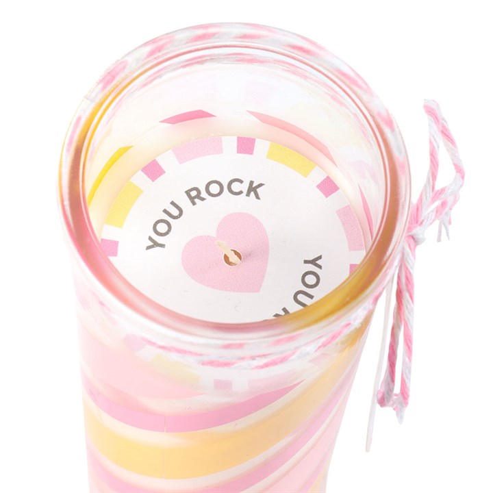 Candy Stripe Candyfloss Tube Candle