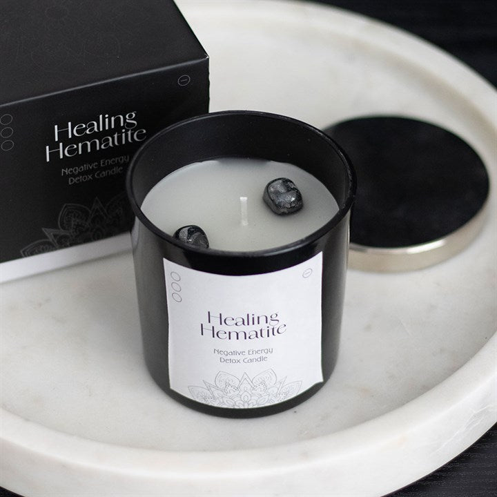 Healing Hematite Detox Candle - Candles - Inspired Creative Gifts