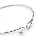 Silver Hoop Bangle - Fashion Accessory for Women | Womans Bracelet | Inspired Creative Gifts