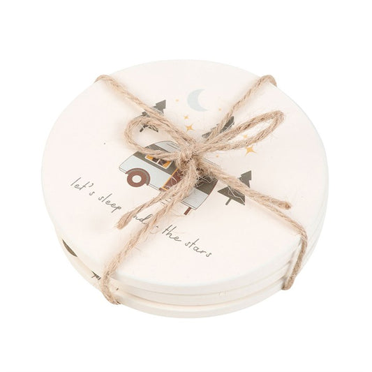 Home on the Road Camping Coaster Set - Inspired Creative Gifts