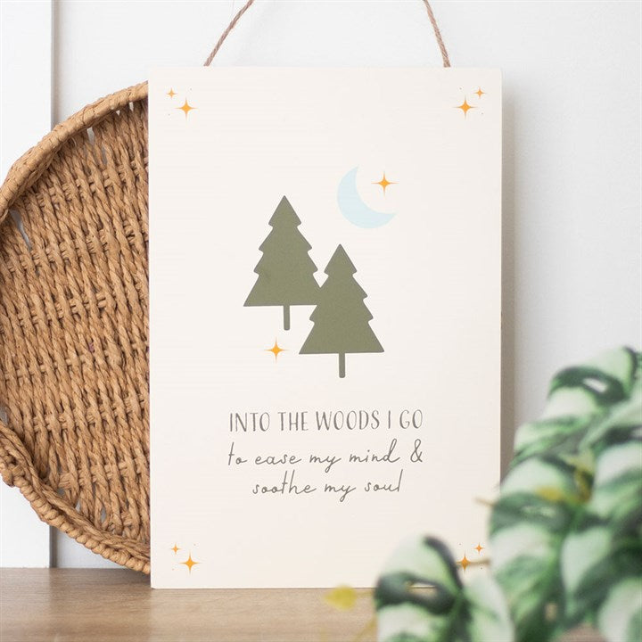 Into the Woods Hanging Sign - Sign - Inspired Creative Gifts