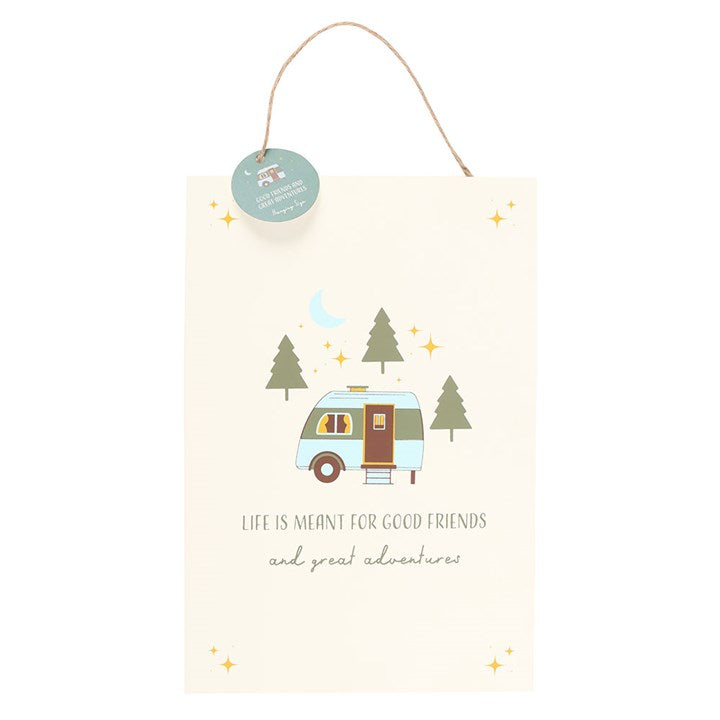 Good Friends and Great Adventures Hanging Sign - Sign - Inspired Creative Gifts