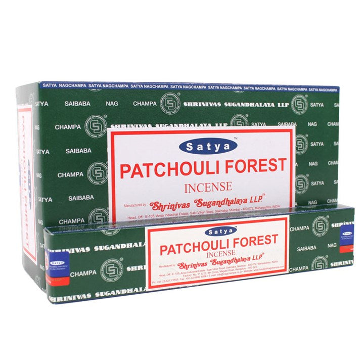 12 Packs of Patchouli Forest Incense Sticks by Satya | Incense Sticks & Cones | Inspired Creative Gifts