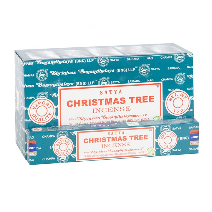 12 Packs of Christmas Tree Incense Sticks by Satya - Inspired Creative Gifts