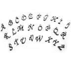 Personalised Initial Heart Charm Cable Bracelet