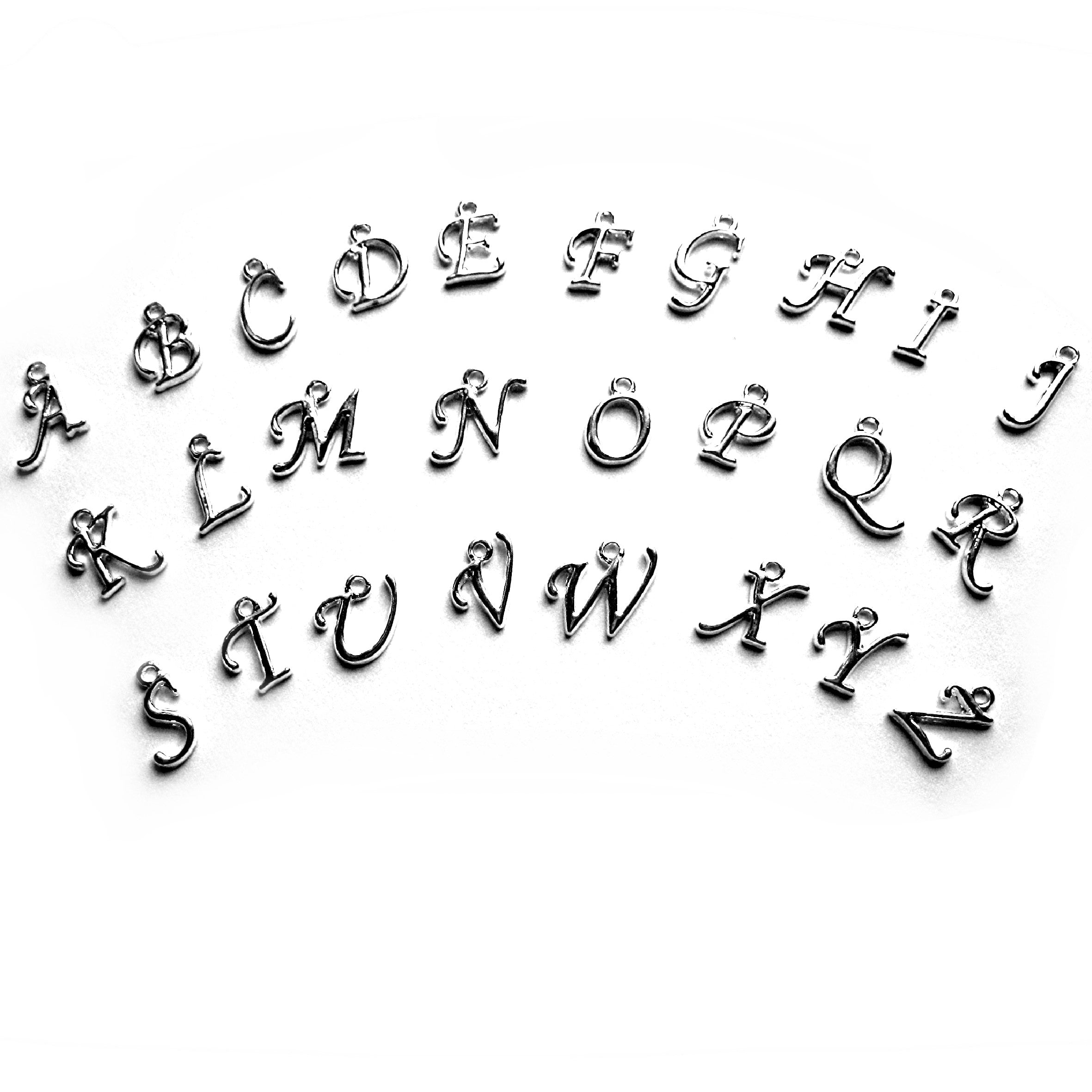 Personalised Initial Heart Charm Cable Bracelet