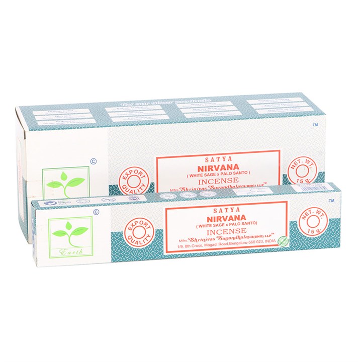 6 Packs of Nirvana Earth Incense by Satya | Incense Sticks & Cones