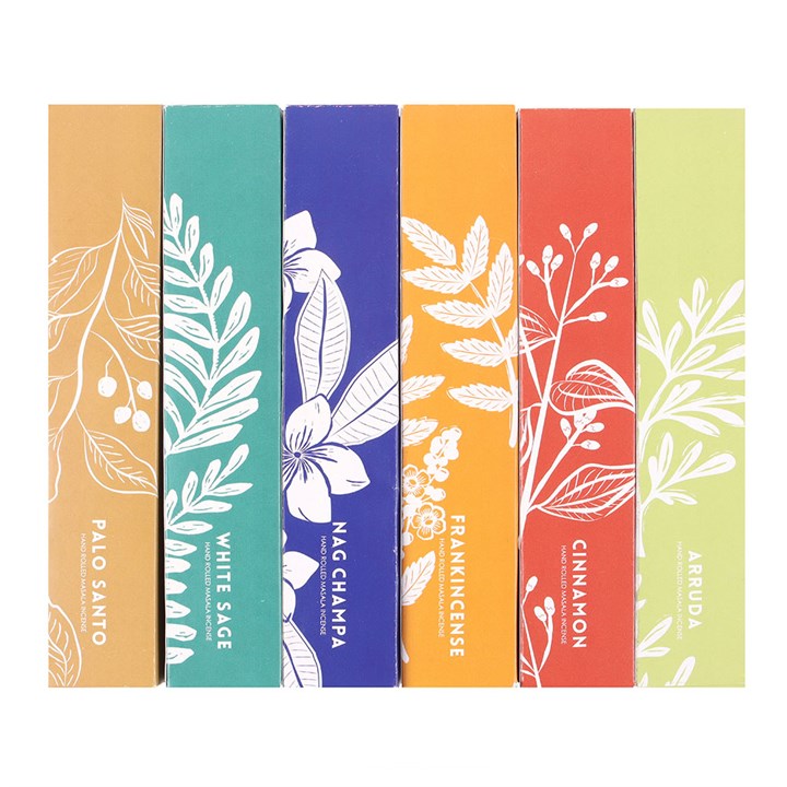 Exotic Botanical Masala Incense Stick Variety Set | Incense Sticks & Cones | Inspired Creative Gifts