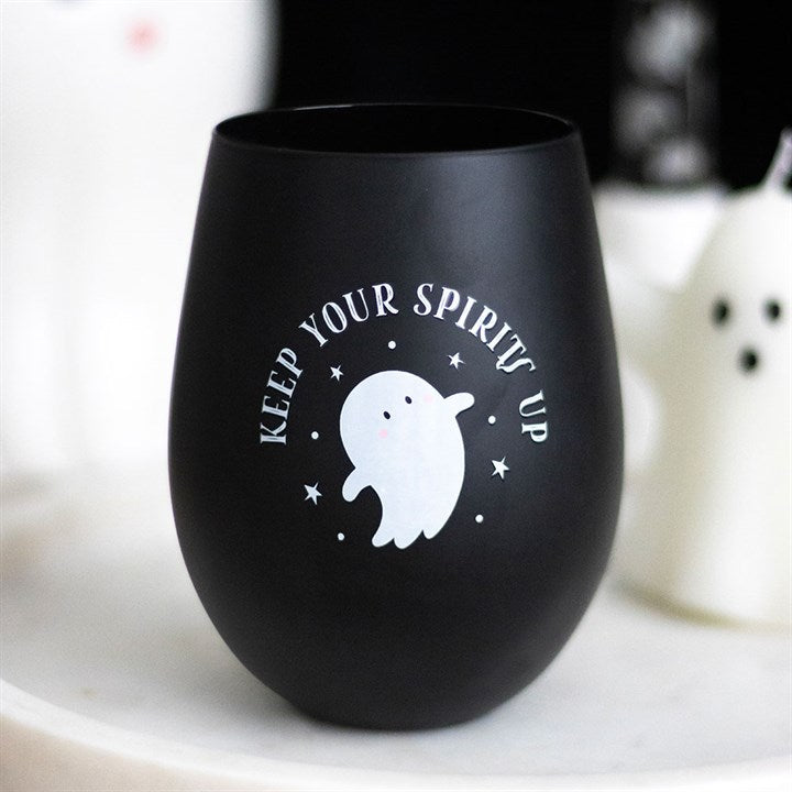 Keep Your Spirits Up Stemless Ghost Glass - Glasses & Barware - Inspired Creative Gifts